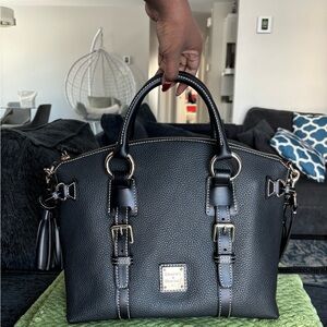 Dooney & Bourke Bristol Leather Satchel – Black